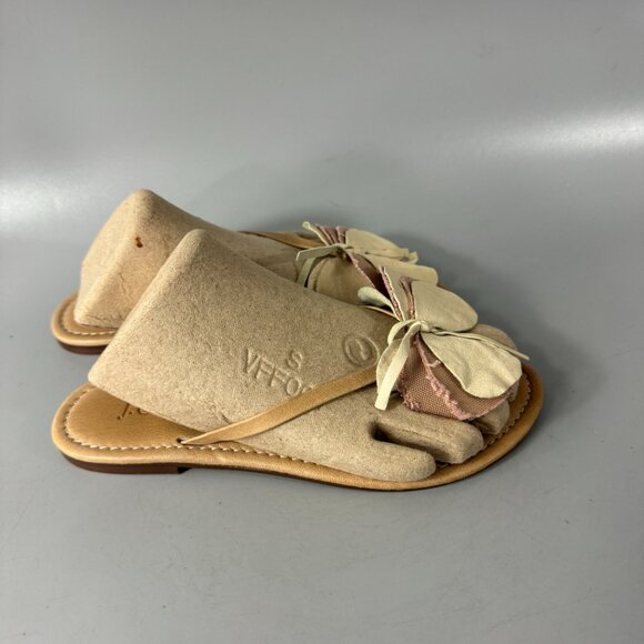 J Crew Made in Italy Suede/Leather Flip-flop Sandals, Size 5 - Picture 2 of 14